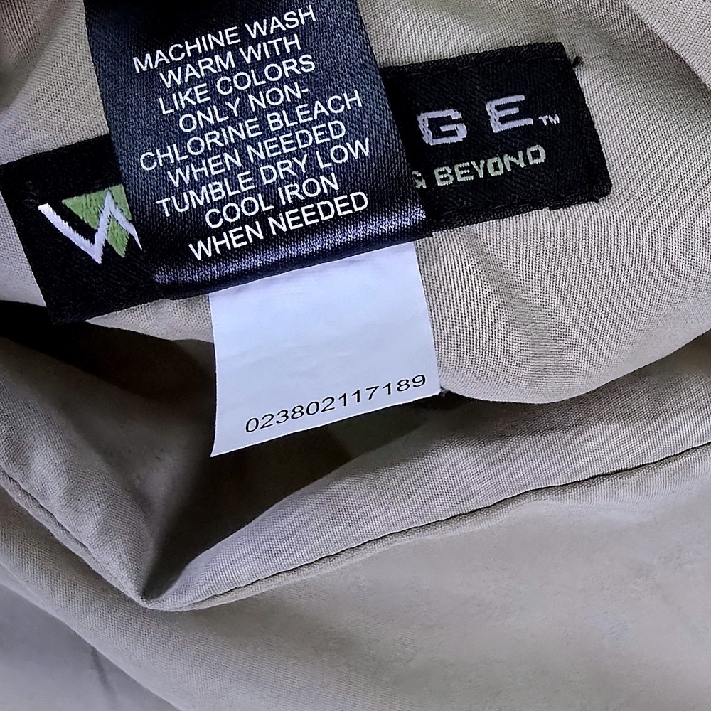 Wedge Golf & Beyond Mens Size L Reversible 1/4 Zip Pullover Jacket Beige Black - Picture 4 of 15